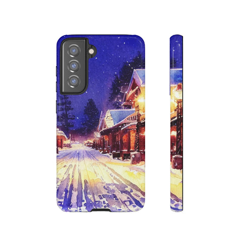 Estes Park After the Christmas Parade - Impact Resistant Phone Case Samsung Galaxy S21 FE Glossy